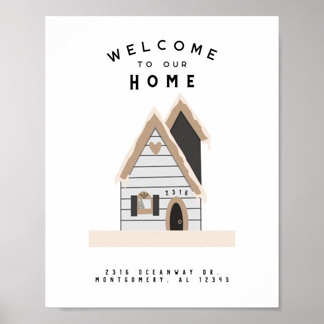 Welcome Home Custom House Poster (Front)
