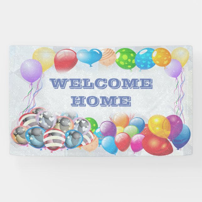 Welcome Home custom Vinyl Banner 3' x 5' Banner (Horizontal)