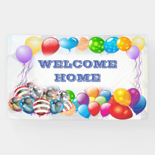 Welcome Home custom Vinyl Banner 3' x 5' Banner