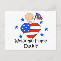 Welcome Home Daddy Stick Figure Baby