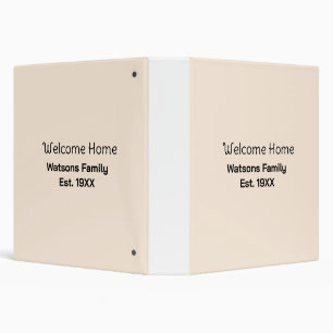 Welcome home family name est. Year guest house Binder