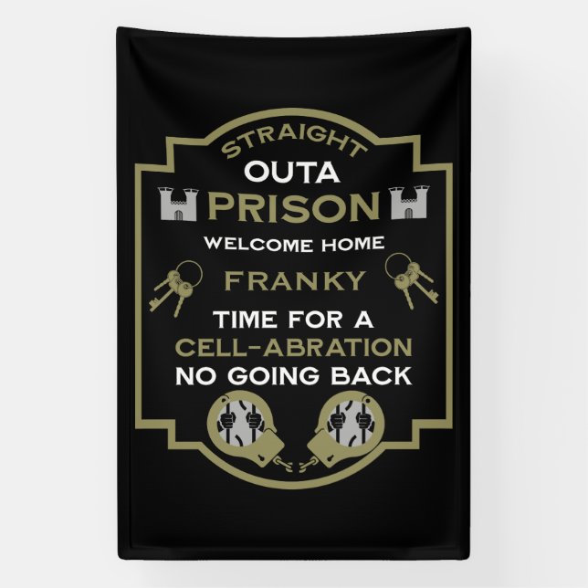 Welcome Home From Prison Banner (Vertical)