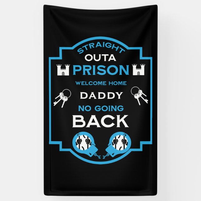 Welcome Home From Prison Banner (Vertical)