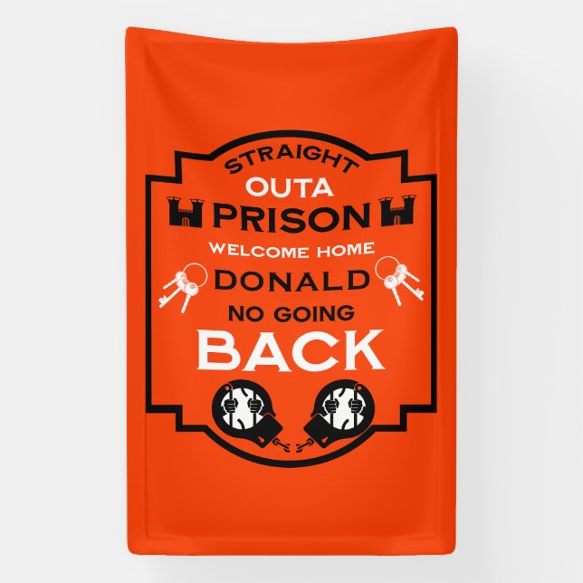 Welcome Home From Prison Banner (Vertical)