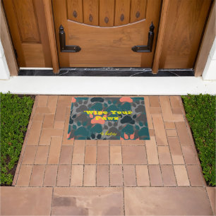 Welcome Home, Furry Friend: Personalized Pet Name Doormat