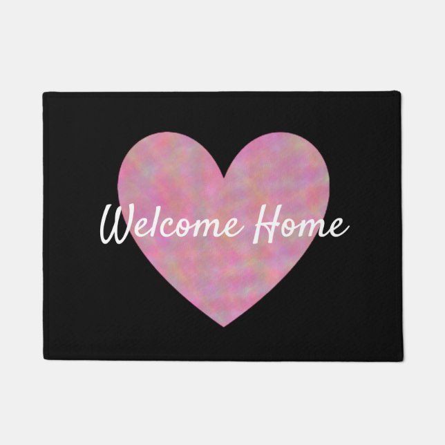 Welcome Home Heart Doormat (Front)