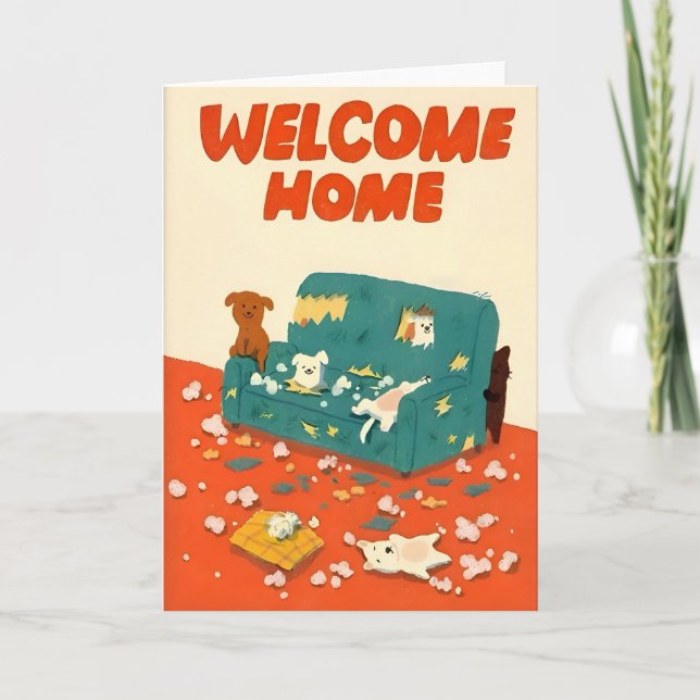 Welcome Home Illustration Card (Front)