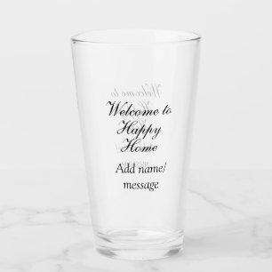 Welcome home lake beach house inauguration name  glass