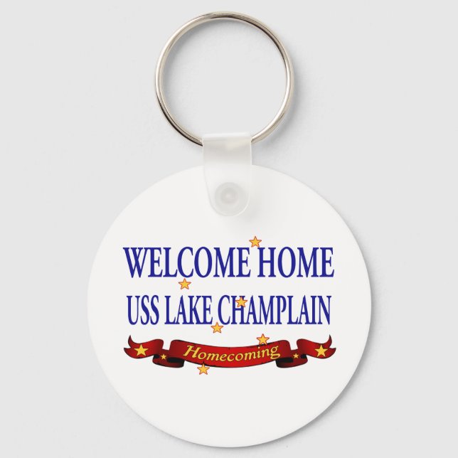 Welcome Home Lake Champlain Keychain (Front)