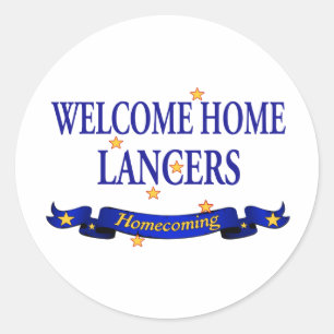 Welcome Home Lancers Classic Round Sticker