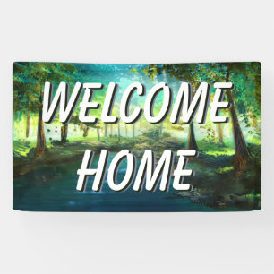 Welcome Home Landscape Water Banner