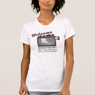 Welcome Home Military Custom Photo T-Shirt
