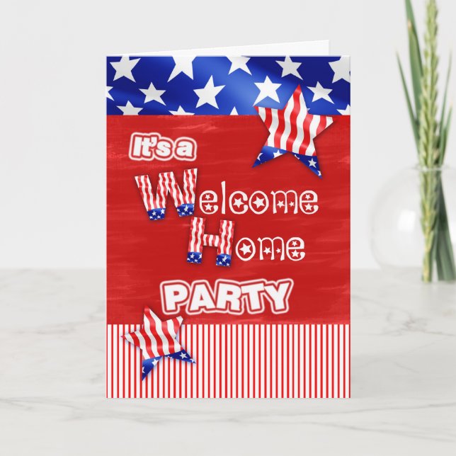 welcome home military invitation (Front)