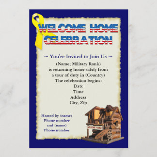 Welcome Home Military Party Invitations
