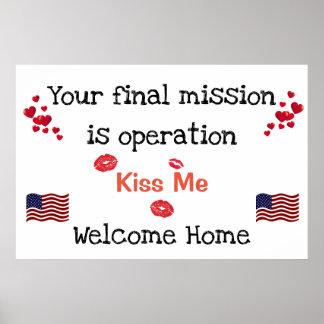 Welcome Home Military Poster