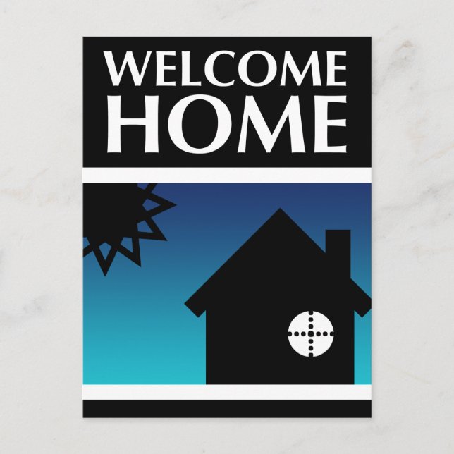 welcome home (mod shapes) postcard (Front)