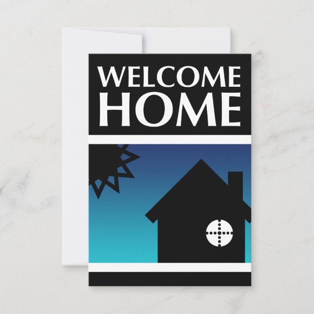 welcome home (mod sunset) invitation (Front)