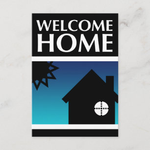 welcome home (mod sunset) invitation