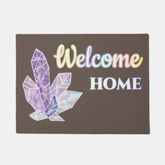 Welcome HOME my Diamond Doormat (Front)