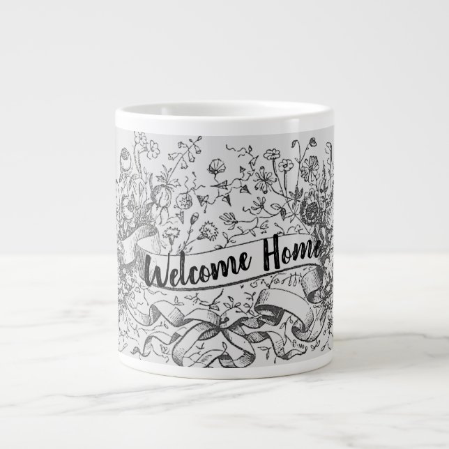 Welcome Home New Home Buyer Realtor Realty Large Coffee Mug (Front)