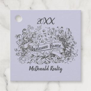Welcome Home New Home Buyer Realtor Thank You Favour Tags