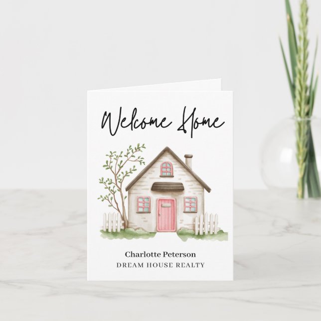 Welcome Home Real Estate Card (Front)