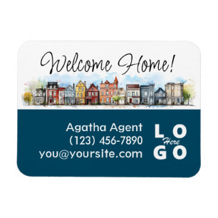 Welcome Home Real Estate Closing Gift Magnet