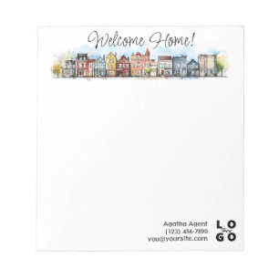 Welcome Home Real Estate Closing Gift Notepad