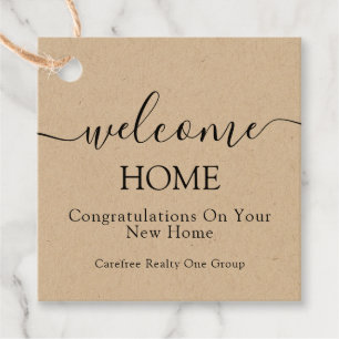 Welcome Home Realtor Favour Tags