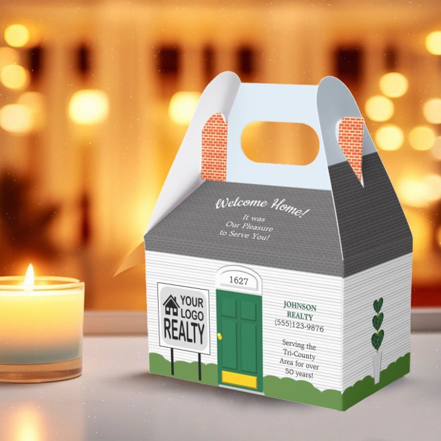 Welcome Home Realtor Green Door New Home Gift Box (Creator Uploaded)