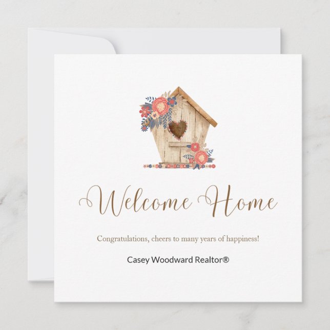 Welcome Home Realtor Personalized   (Front)