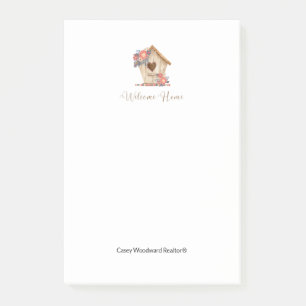 Welcome Home Realtor Personalized   Post-it Notes