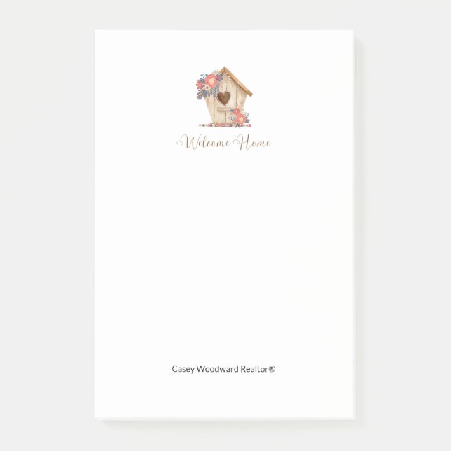 Welcome Home Realtor Personalized   Post-it Notes (Front)
