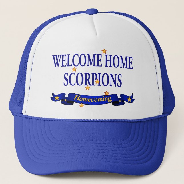 Welcome Home Scorpions Trucker Hat (Front)