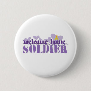Welcome Home Soldier 2 Inch Round Button