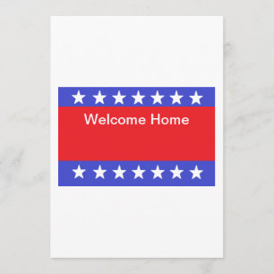 "Welcome Home Soldier" Invitation