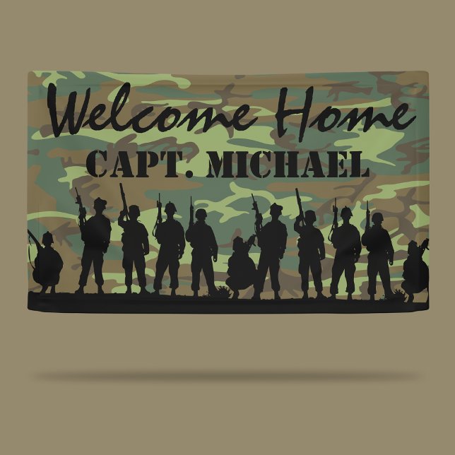 Welcome Home Soldier | Military Camouflage Banner (Creator Uploaded)