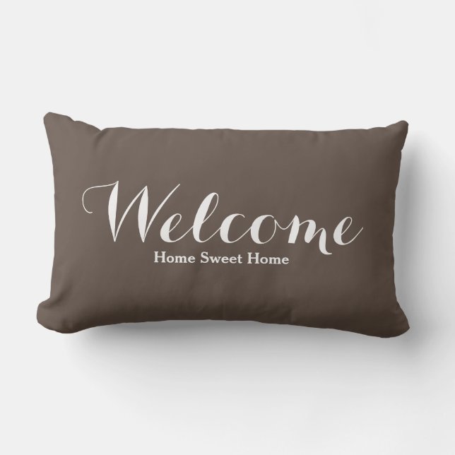 Welcome Home Sweet Home Decorative Pillow (Front)