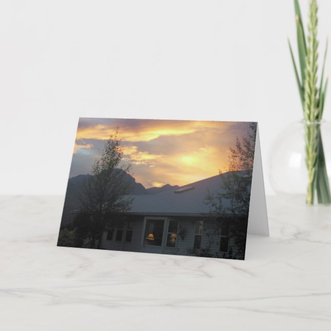 Welcome Home/The Light Is On For You Holiday Card (Front)