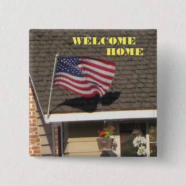 Welcome Home Troops Button (Front)