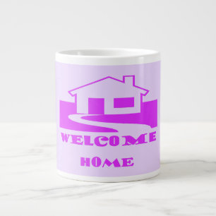 WELCOME HOME TWO SHADES OF PURPLE PLUS LOGO LARGE COFFEE MUG