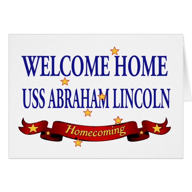 Welcome Home USS Abraham Lincoln (Front Horizontal)