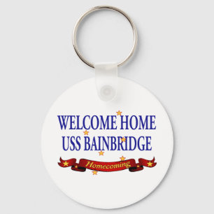 Welcome Home USS Bainbridge Keychain