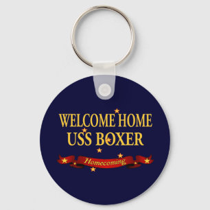 Welcome Home USS Boxer Keychain