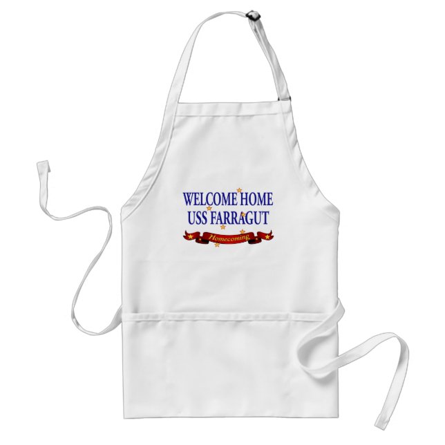 Welcome Home USS Farragut Standard Apron (Front)