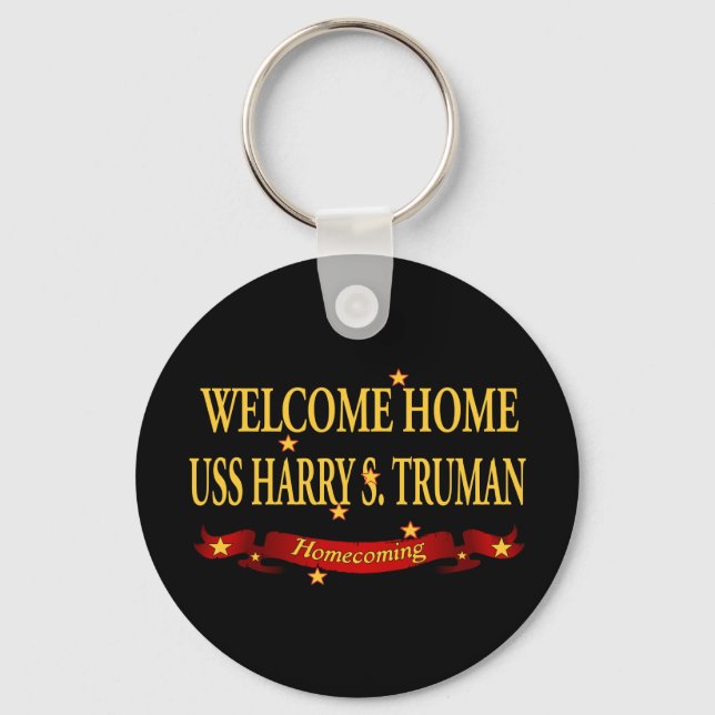 Welcome Home USS Harry S. Truman Keychain (Front)