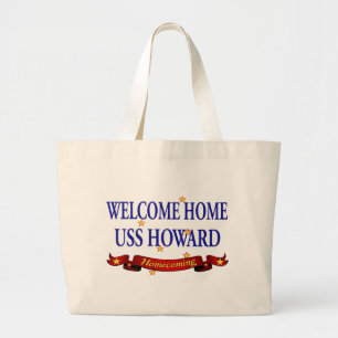 Welcome Home USS Howard Large Tote Bag