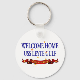 Welcome Home USS Leyte Gulf Keychain