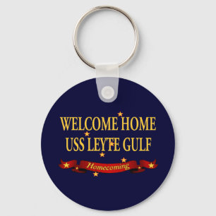 Welcome Home USS Leyte Gulf Keychain