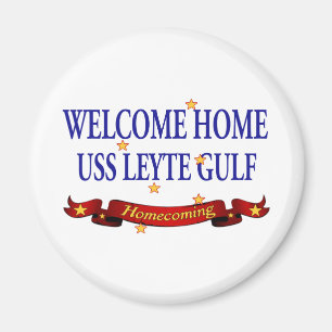 Welcome Home USS Leyte Gulf Magnet